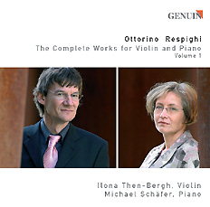 CD album cover 'Ottorino Respighi' (GEN 86063) with Ilona Then-Bergh, Michael Schfer