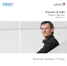 CD album cover 'Vincent d Indy' (GEN 87101) with Michael Schfer
