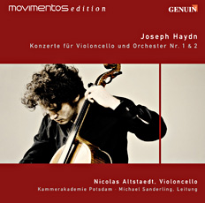 CD album cover 'Joseph Haydn' (GEN 89148) with Nicolas Altstaedt, Michael Sanderling, Kammerakademie Potsdam