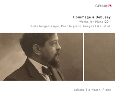 CD album cover 'Hommage  Debussy CD I' (GEN 12226) with Juliana Steinbach