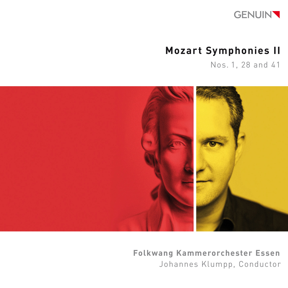 CD album cover 'Mozart-Sinfonien II' (GEN 22783) with Folkwang Kammerorchester Essen, Johannes Klumpp
